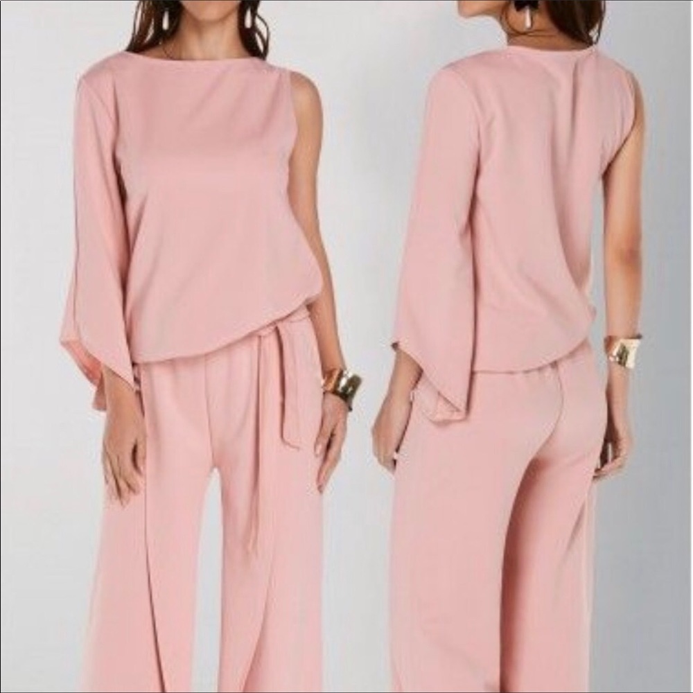 One shoulder jumpsuit